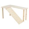 Trixie platform met helling voor muizen / hamsters onbehandeld hout - Afbeelding 2